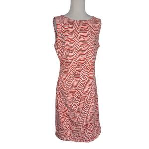 J McLaughlin Women Catalina Cloth Printed Dress Resort Summer Sleeveless Large